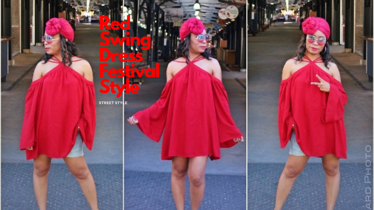 Red Festival Dress Style